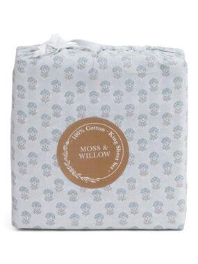 MOSS & WILLOW Cotton Floral Sheet Set